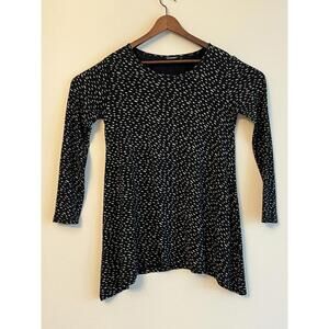 Marimekko Top Womens Medium Black Tunic Top